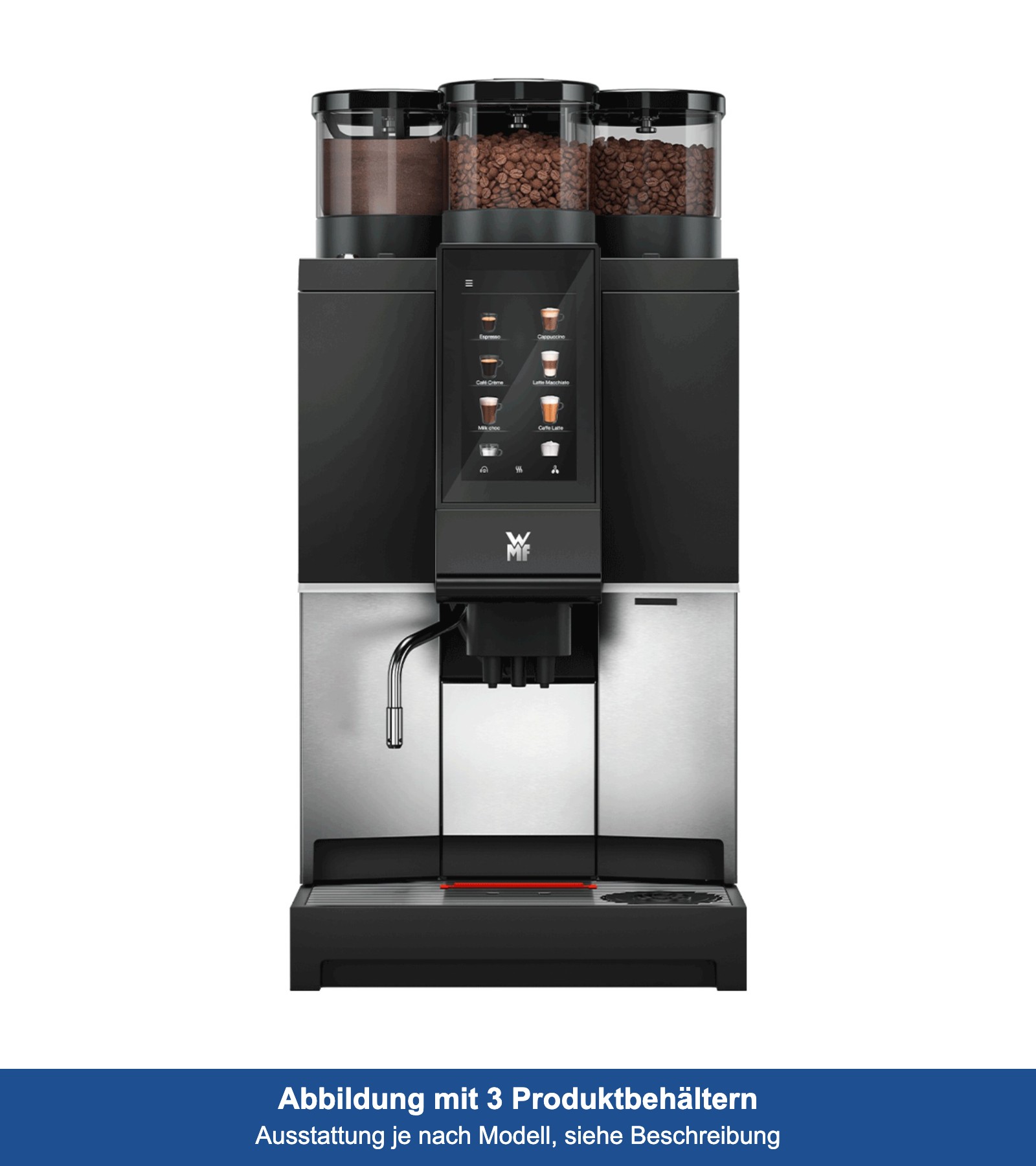 WMF 1300 S mit Wassertank, 1 Mühle, Schokopulver und Smart Milk WMF 1300 S mit Wassertank, 1 Mühle, Schokopulver und Smart Milk kaufen, leasen oder mieten
