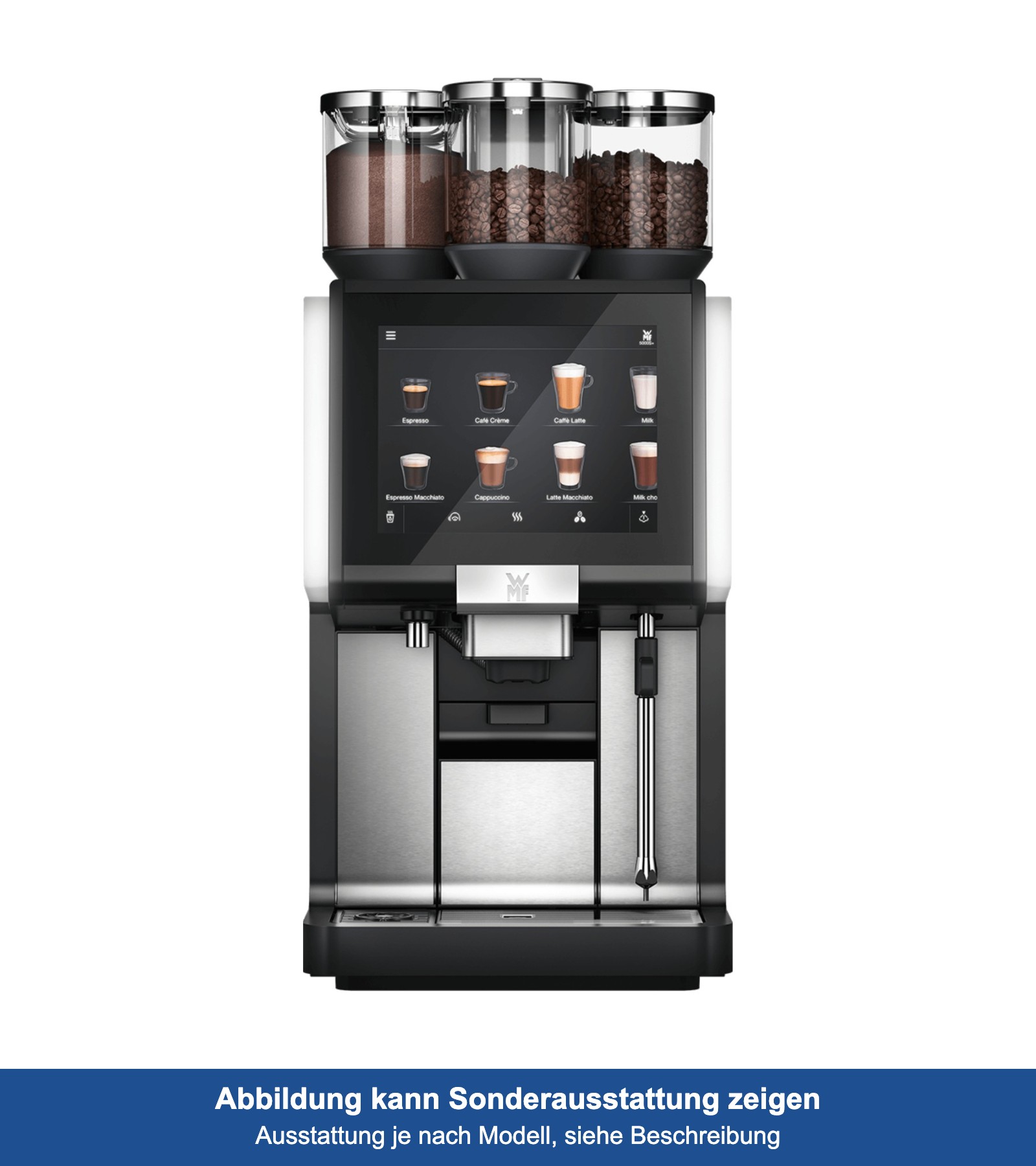 WMF 5000 S+ mit Festwasseranschluss, 2 Mühlen, Schokopulver, Dynamic Milk und WMF AutoClean, 2-Milk Solution, 400 V WMF 5000 S+ mit Festwasseranschluss, 2 Mühlen, Schokopulver, Dynamic Milk und WMF AutoClean, 2-Milk Solution, 400 V kaufen, leasen oder mieten